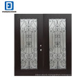 Fangda premium safety door designs with wrought iron door